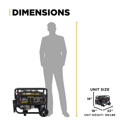 BE BE4800 4800 Watt Generator