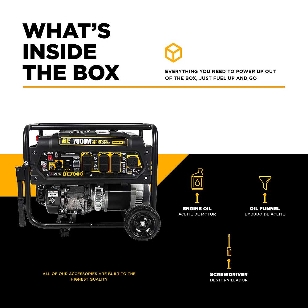 BE BE7000 7000 Watt 312cc Generator