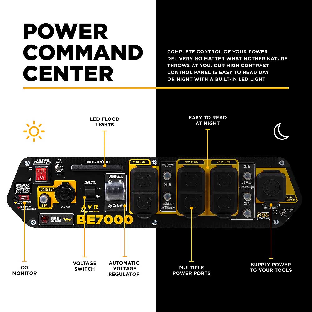 BE BE7000 7000 Watt 312cc Generator