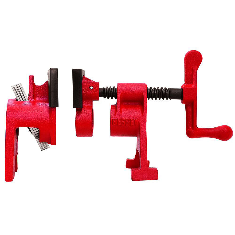 BESSEY H-Style Pipe Clamp Fixture Set for 3/4in Black Pipe