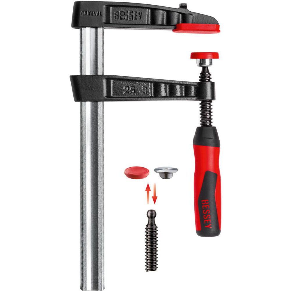 BESSEY TG+2K 4-1/2in x 24in Medium Duty F-Clamp with 2K handle