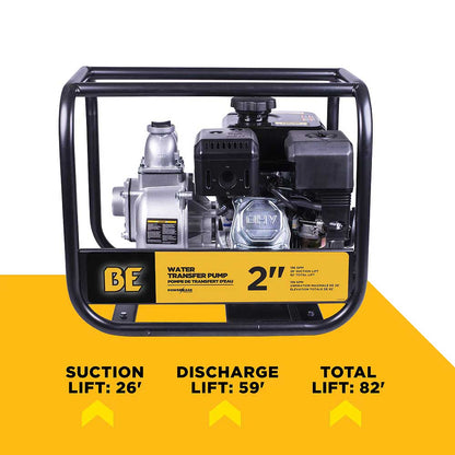 BE WP-2070S 33PSI 158GPM Water Transfer Pump with Powerease 225 Engine