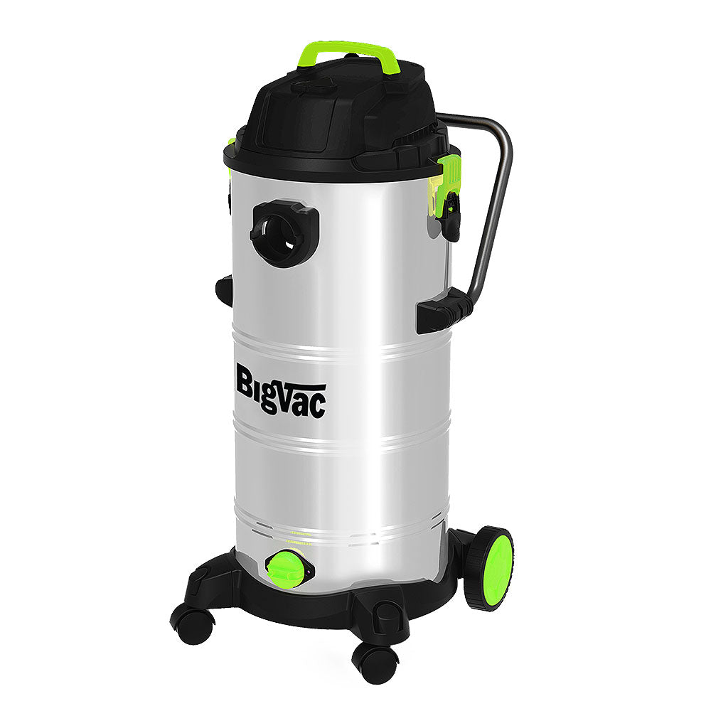 BigVac 55036 12-Gallon Wet/Dry Stainless Steel Vacuum