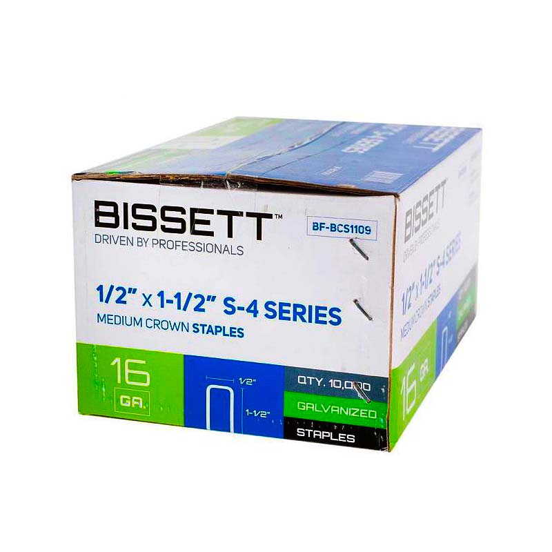 Bissett Staple 16G-Bcs 1/2in Cr 1-1/2in