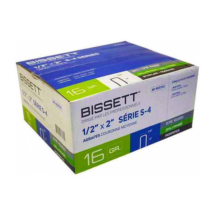 Bissett Staple 16G-Bcs 1/2in Cr 2in