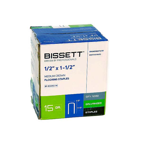 Bissett Floor Staple 1/2in Cr 1-1/2in
