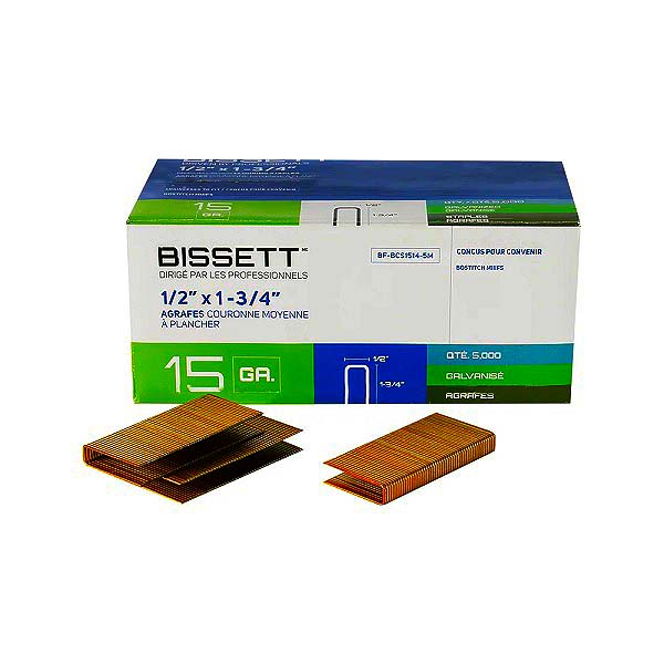 Bissett Floor Staple 1/2in Cr 1-3/4in