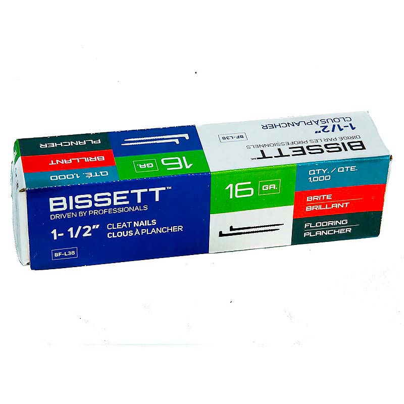 Bissett Flooring Cleat 16G 1-1/2in 1M