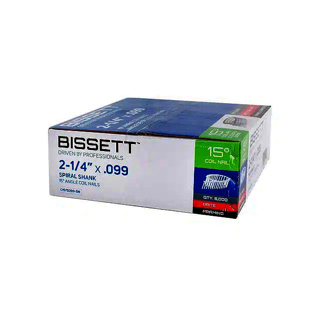 Bissett Coil Nails 2-1/4in.099 15D Sprl