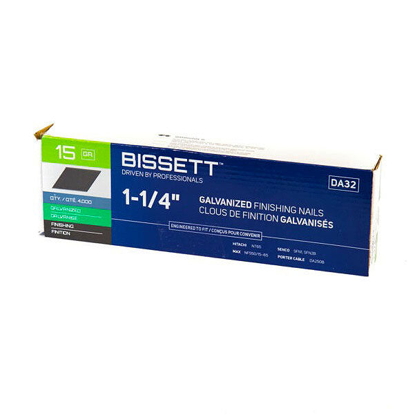 Bissett Finish Nail 15 Gauge Da 1-1/4in EG