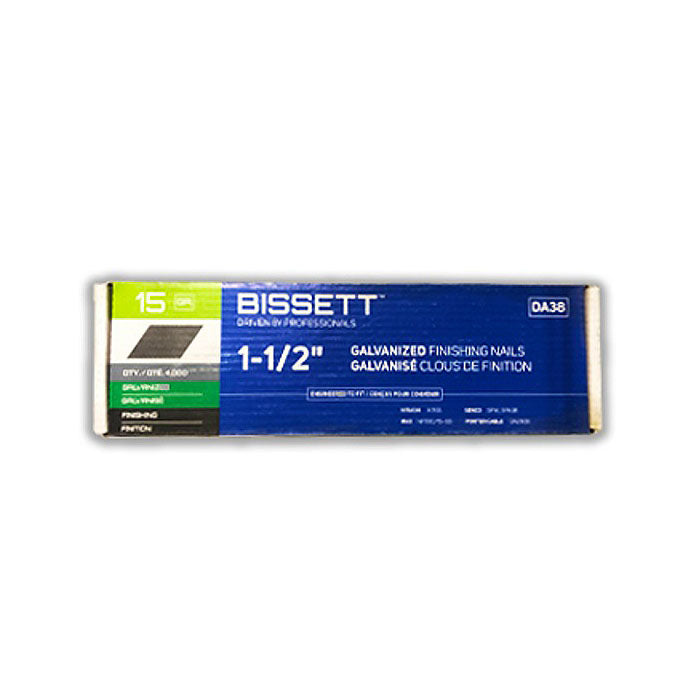 Bissett Finish Nail 15 Gauge Da 1-1/2in EG