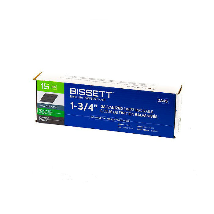 Bissett Finish Nail 15 Gauge Da 1-3/4in EG