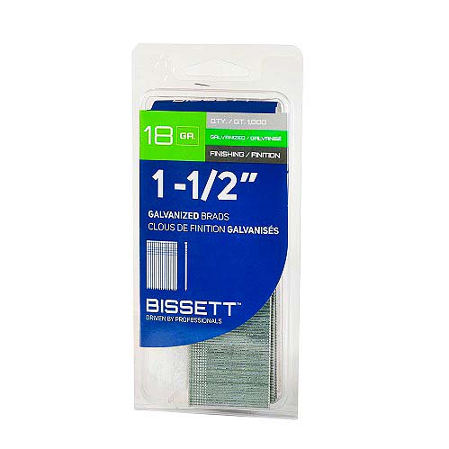 Bissett Brad Nails 18 Gauge 1 -1/2in EG 1M
