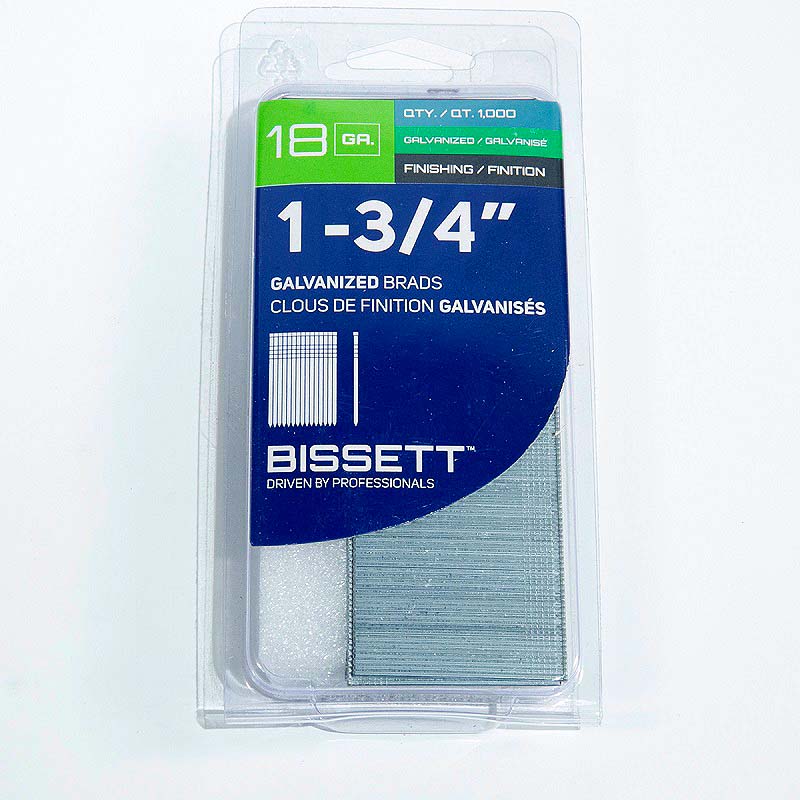 Bissett Brad Nails 18 Gauge 1-3/4in EG 1M