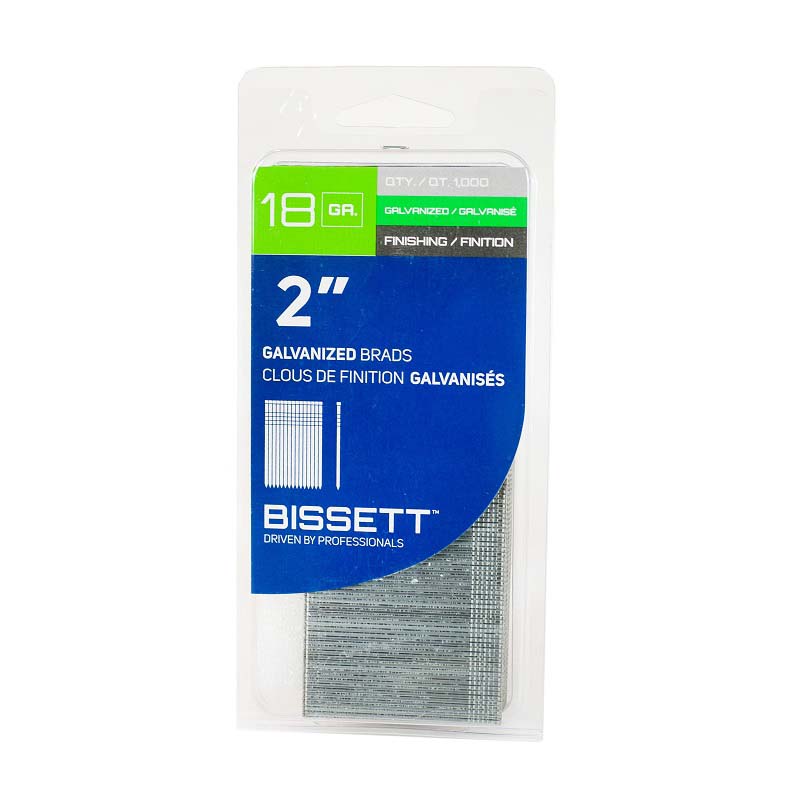 Bissett Brad Nails 18 Gauge 2in EG 1M