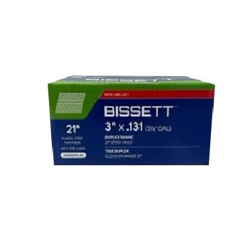 Bissett 3in x 131 21D Duplex Nails