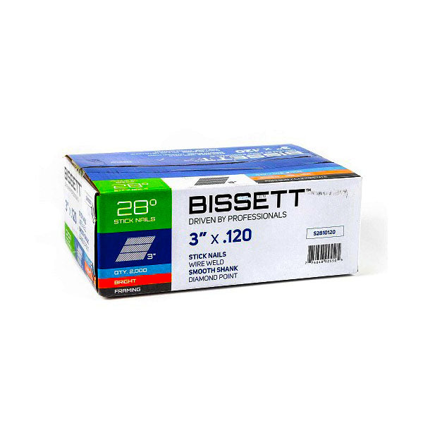 Bissett Stick Nails 3in.120 28D Smooth
