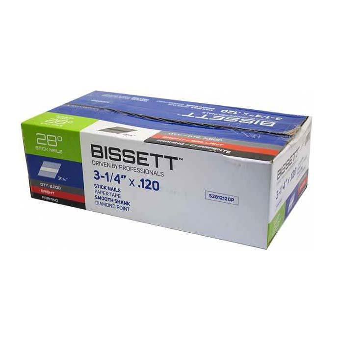 Bissett Stick Nails 3-1/4 x 120 28D SMTH