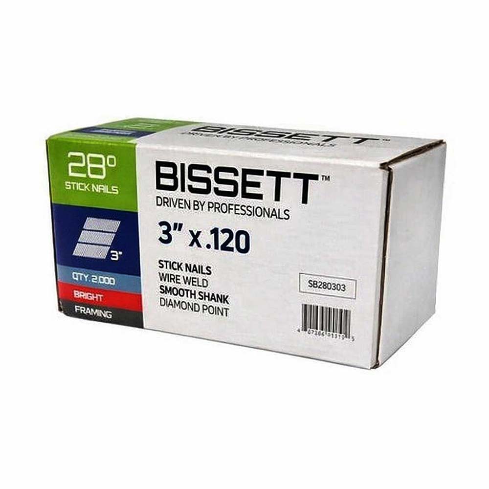 Bissett Stick Nails 3-1/4 x 120 28D RNG