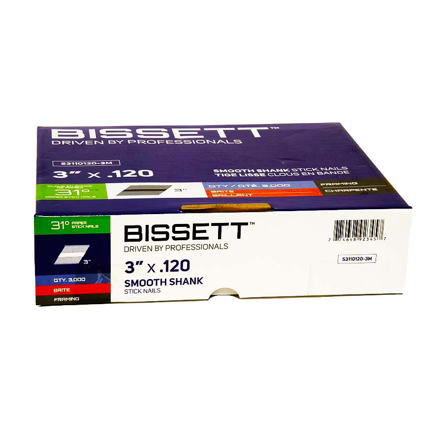 Bissett Stick Nails 3in.120 34D Smooth