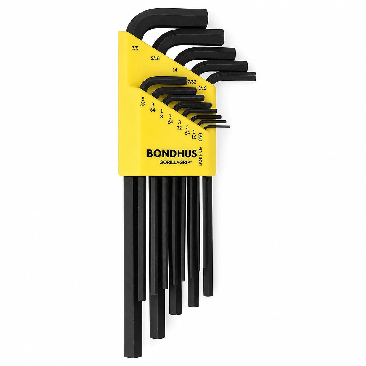 Bondhus 12137 13-piece SAE long-arm hex key set, upright