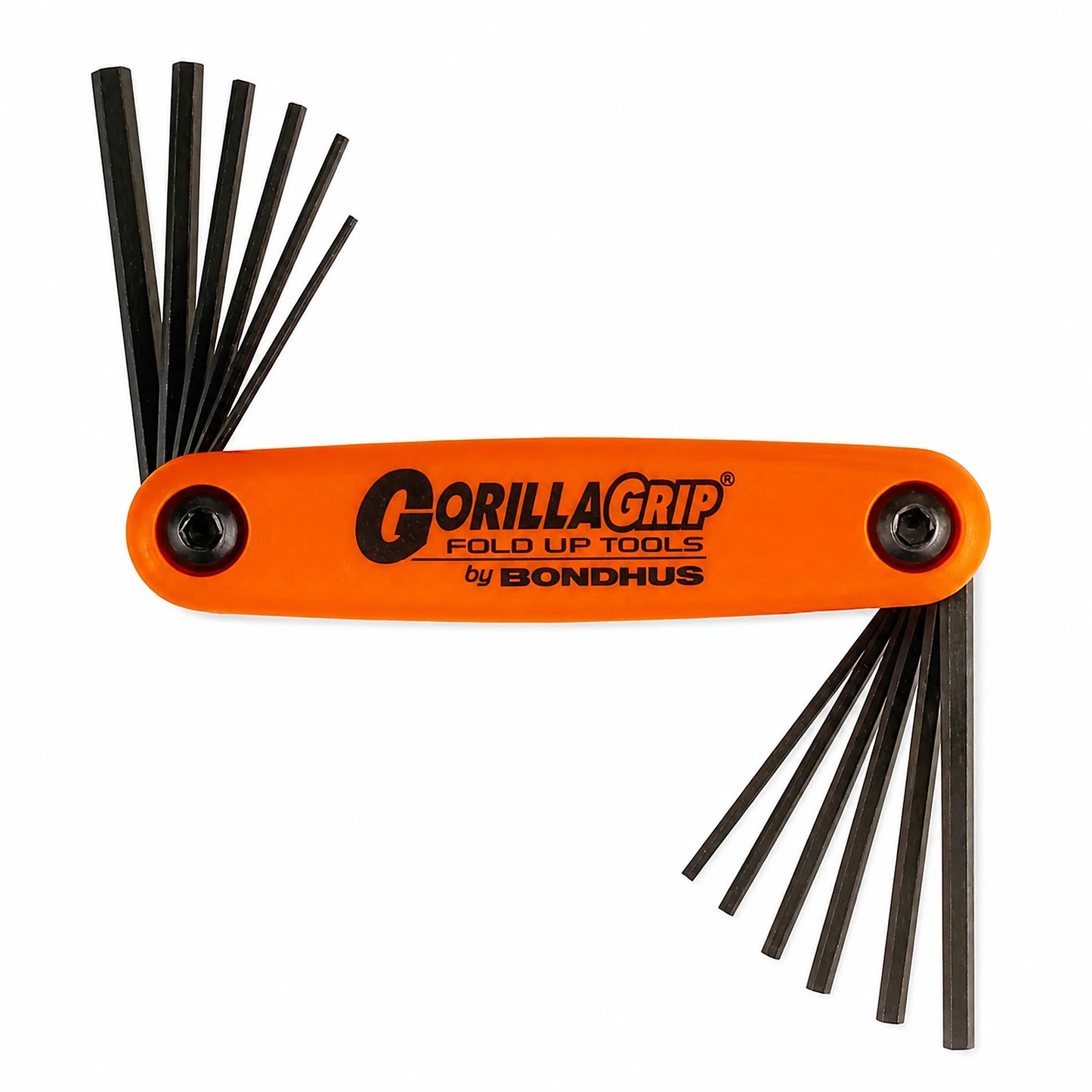 Bondhus 12pc SAE/Metric GorillaGrip Fold-Up Hex Key Set