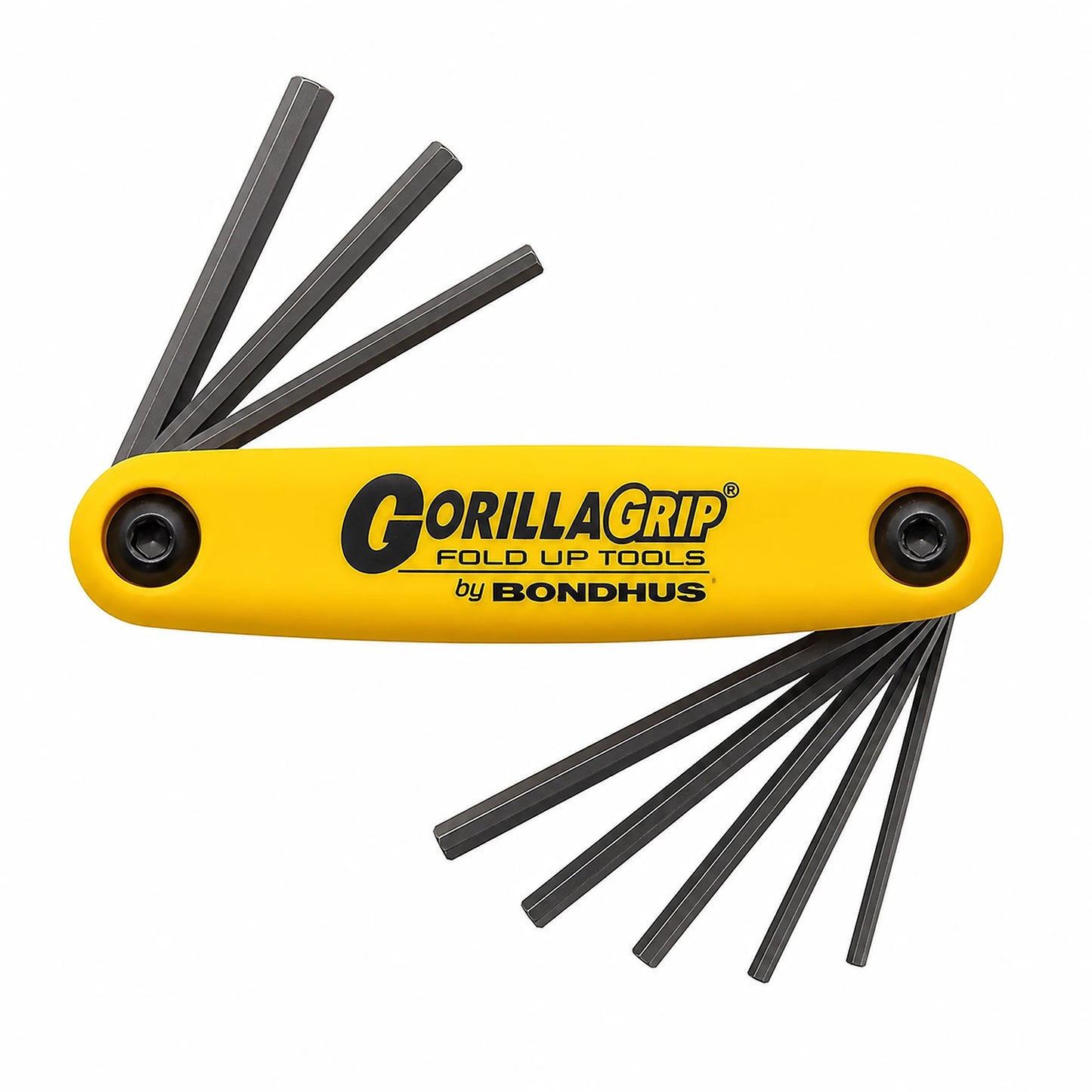 Bondhus 9pc SAE GorillaGrip Fold-Up Hex Key Set (12589)