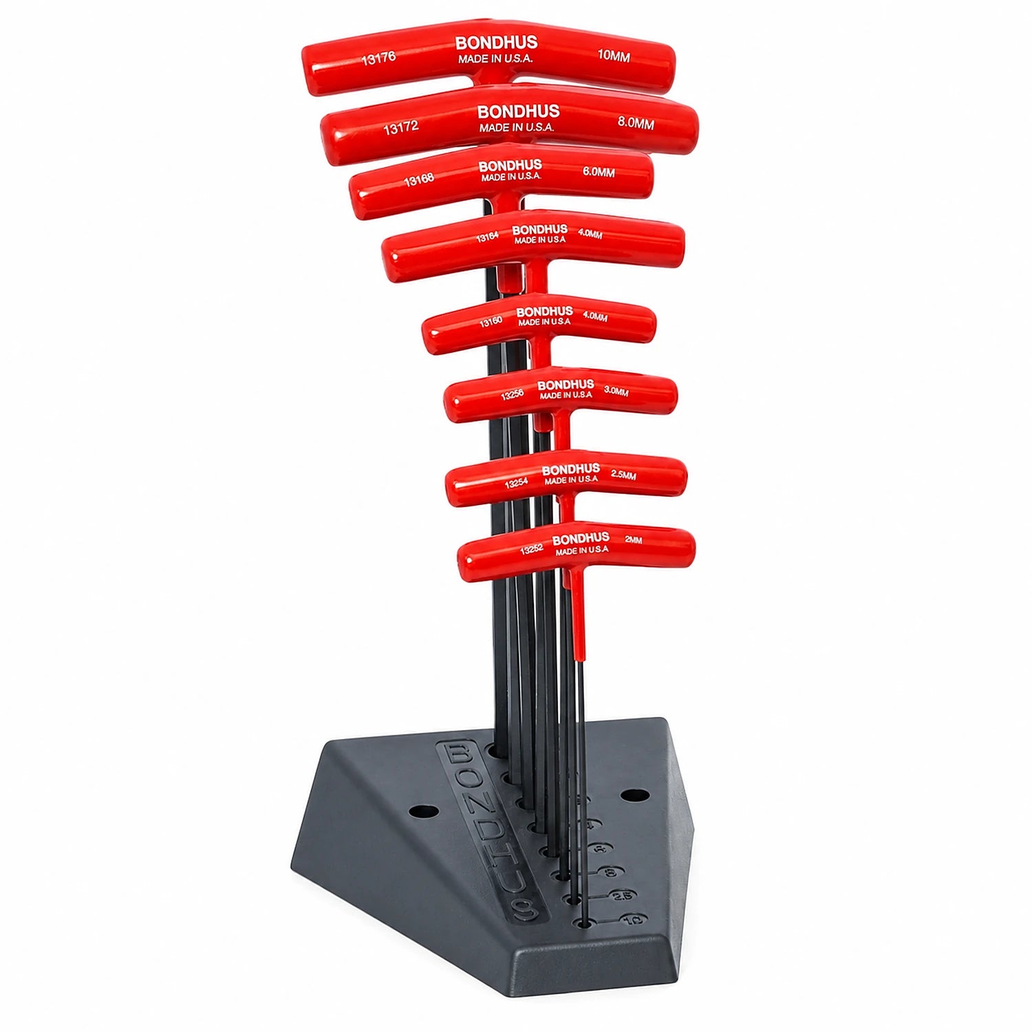 Bondhus 8pc Metric Ball End T-Handle Hex Tool Set with Stand (13189)