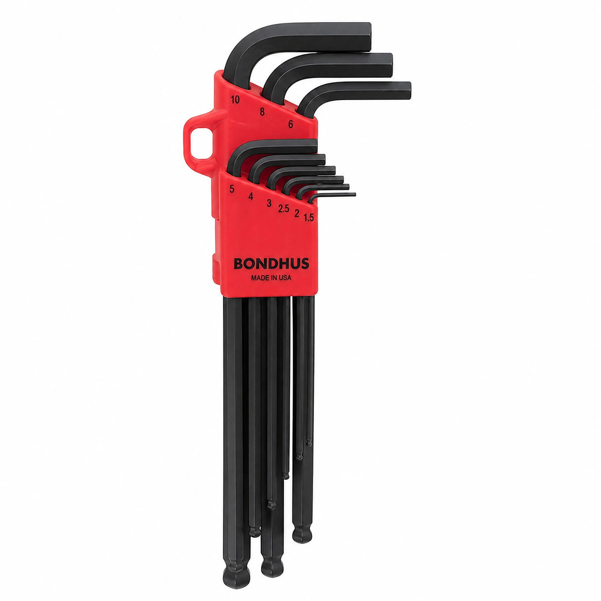 Bondhus 9pc Metric Ball End L-Wrench Set - Extra Long Arm (16099)