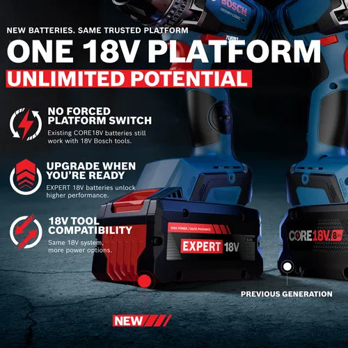Bosch EXBA18V-40 18V EXPERT High Power 4.0 Ah Battery