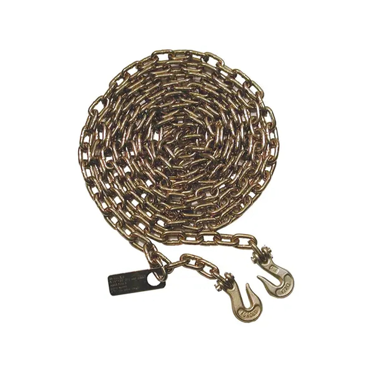 Braber 64.016.516 5/16-inch x 16-foot Grade 70 chain assembly with grab hooks