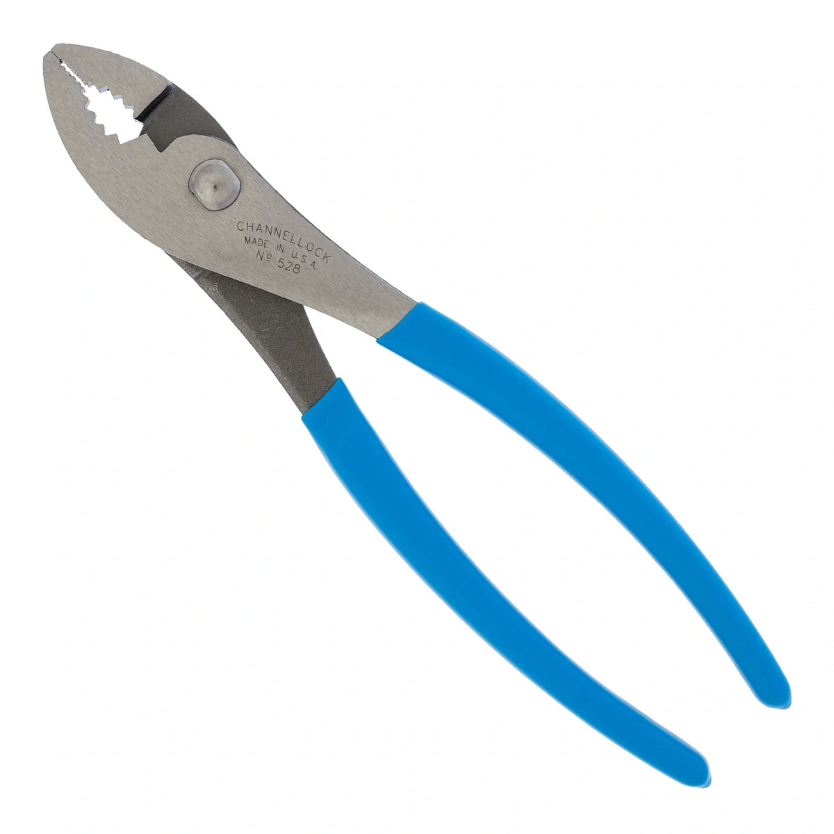 Channellock CA528 8-inch slip joint pliers on a white background