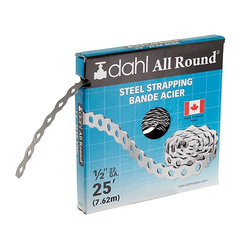 Dahl 22 Gauge 1/2in x 25' All Round Steel Strapping