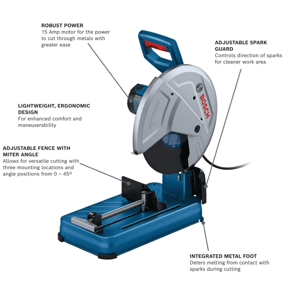Bosch GCO15-14 15 Amp 14 Inch Abrasive Cut Off Machine