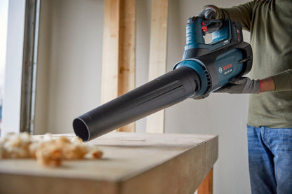 Bosch GBL18V-450N PROFACTOR 18V Cordless Brushless Blower (Tool Only) clearing work top
