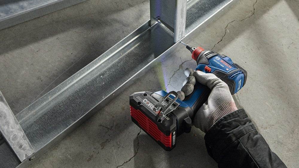 Bosch GXL18V-233B25 18V Brushless 2-Tool Combo Kit with 1/2 inch Hammer Drill/Driver and Freak 2-In-1 Bit/Socket Impact Driver