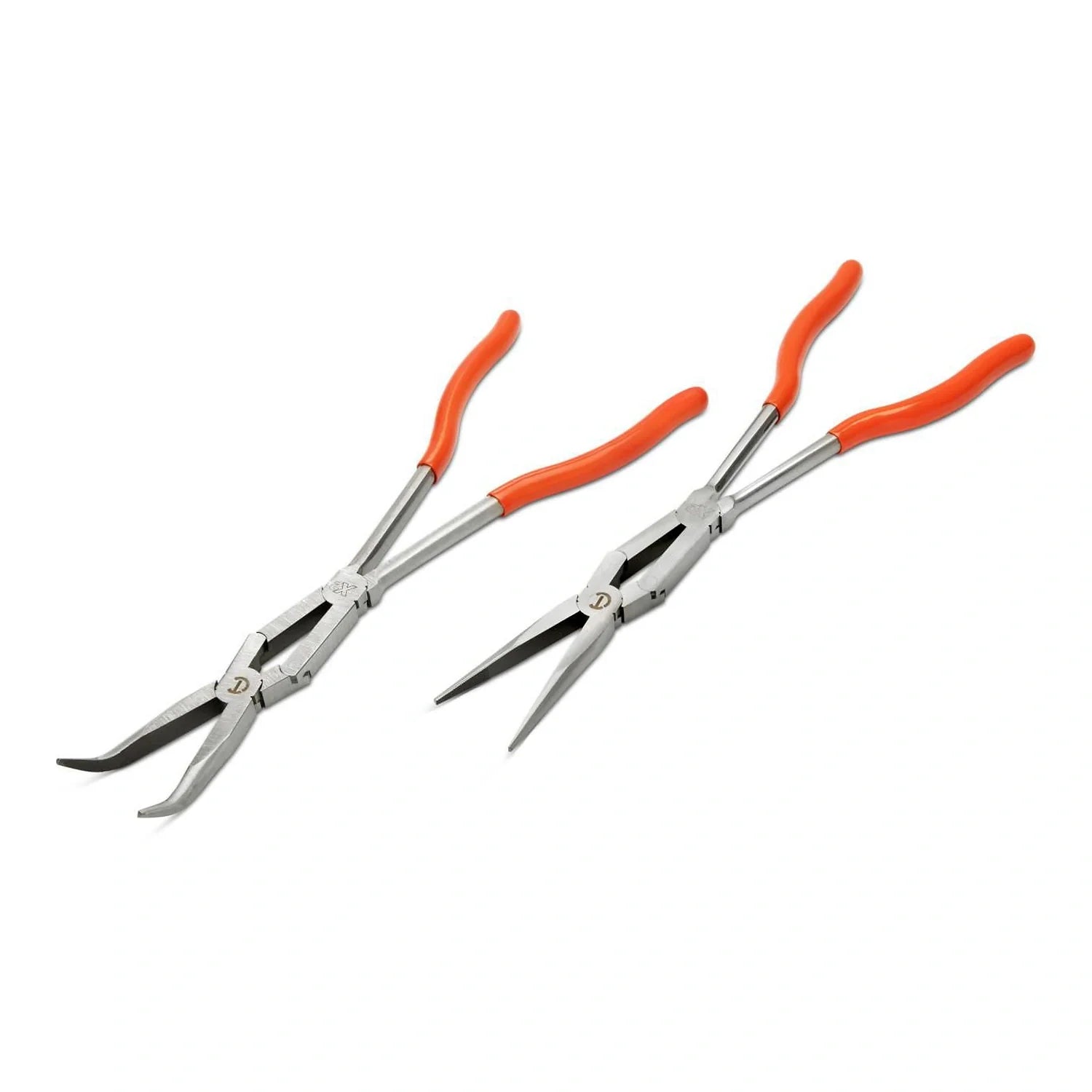 Crescent AXPSX204C-06 two-piece X2 long reach pliers set on a white background