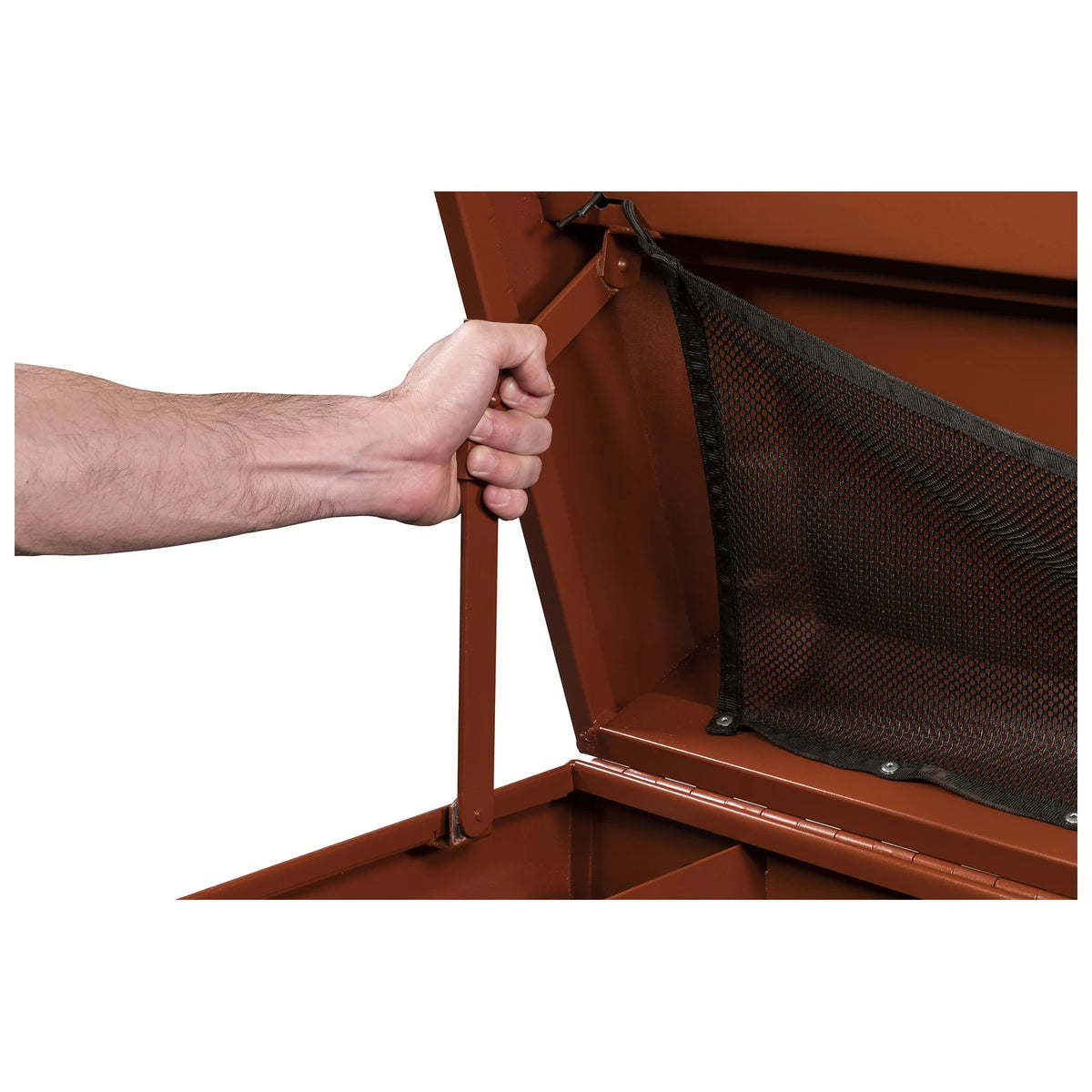 Crescent JOBOX 48in x 30in Site-Vault High-Capacity Chest – EZ-Lock lid support-arm feature