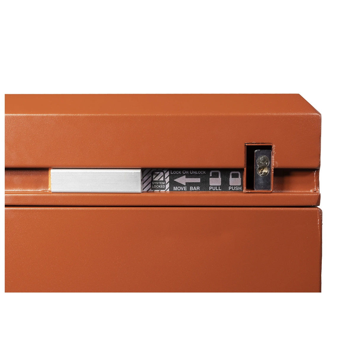 Crescent JOBOX 48in x 30in Site-Vault High-Capacity Chest – Site-Vault three-point locking system and reflective lock indicator
