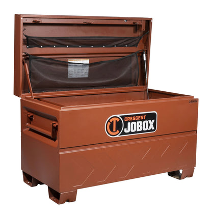 Crescent JOBOX 48in Site-Vault Heavy-Duty Chest – open chest showing the interior and lid storage