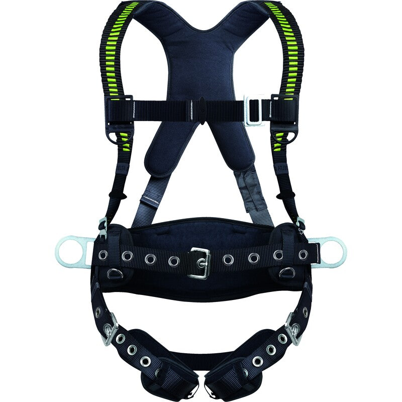 DEGIL Full Body Safety Harness with 5 Adjustable Buckles and 3 Anchorage Points - XL/2X