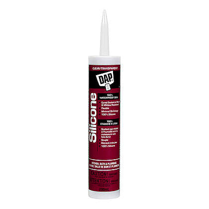 DAP 290ml 100% Silicone Kitchen & Bath Sealant - Clear