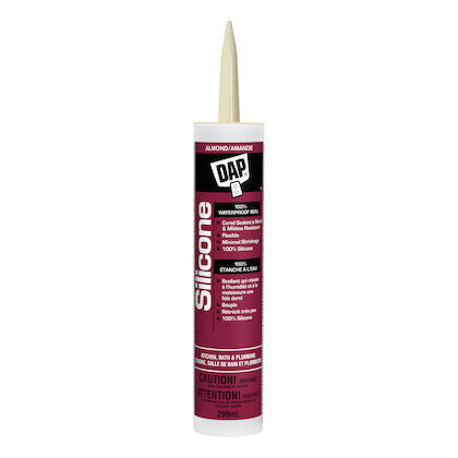 DAP 290ml 100% Silicone Kitchen & Bath Sealant - Almond