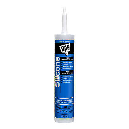 DAP 290ml 100% Silicone Window & Door Sealant - White