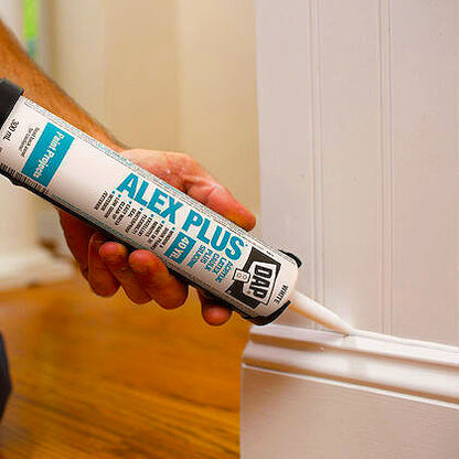 DAP Alex Plus 300ml All Purpose Acrylic Latex Caulk Plus Silicone Sealant - White