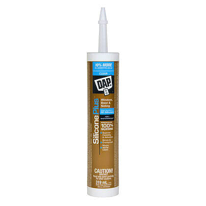 DAP 319ml SILICONE PLUS Window & Door Sealant - Clear