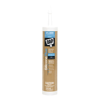 DAP 319ml SILICONE PLUS Window & Door Sealant - White