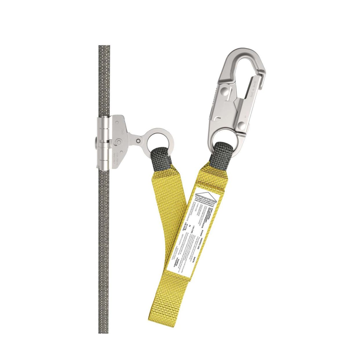 DEGIL 2.5' Rope Grab Lanyard with 5/8in Vertical Life Line