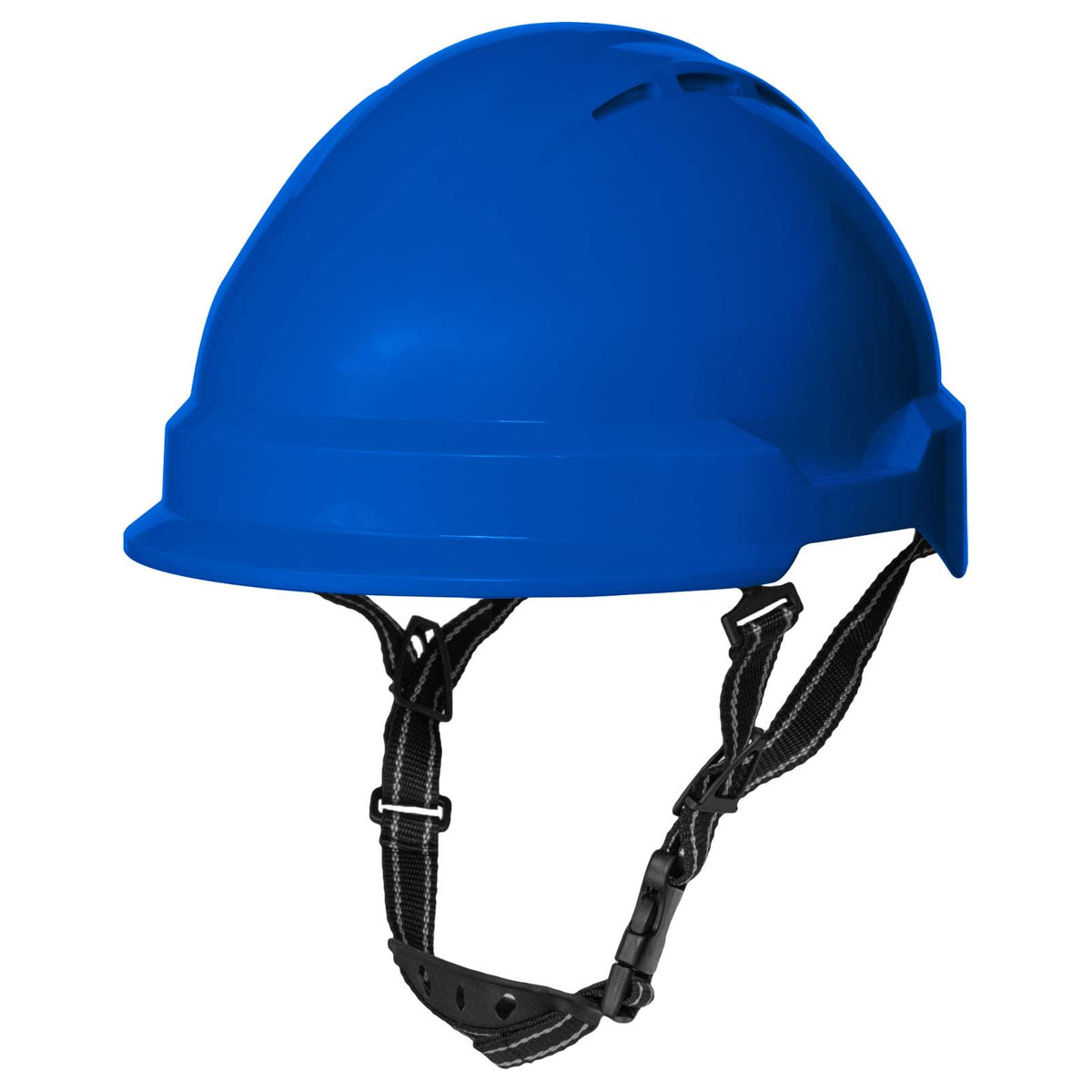 Degil Dark Blue Type II Americana Climbing-Style Helmet with 4-Point Ratchet Suspension