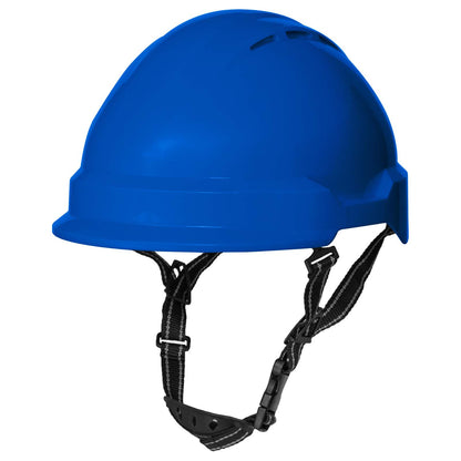 Degil Dark Blue Type II Americana Climbing-Style Helmet with 4-Point Ratchet Suspension